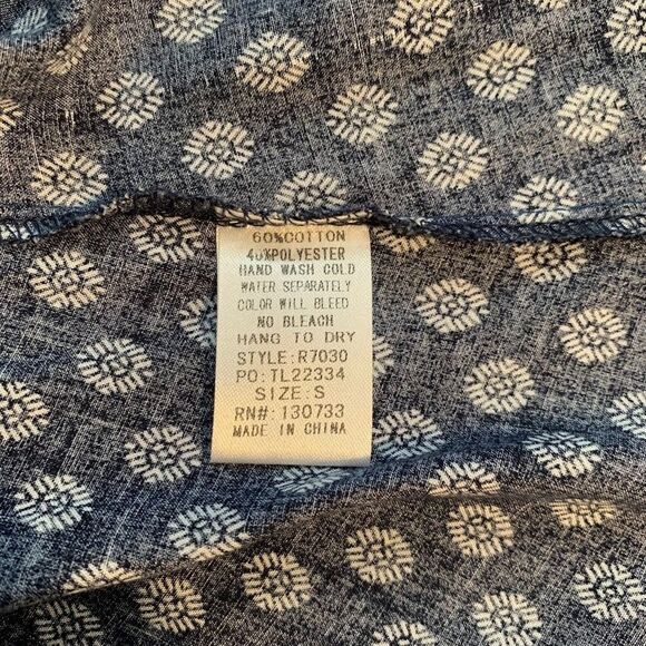 Umgee Lace Bell Sleeve Boho Blue Mini Dress Women's Small - Picture 11 of 12